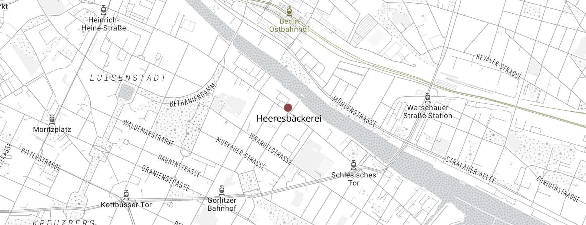 Umgebungskarte Heeresbäckerei Berlin Kreuzberg